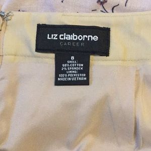 Liz Claiborne Career Sz 8 Beige Stretch Skirt